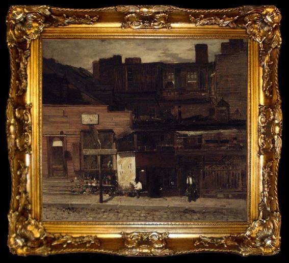 framed  Louis Comfort Tiffany Duane Street, New York, ta009-2